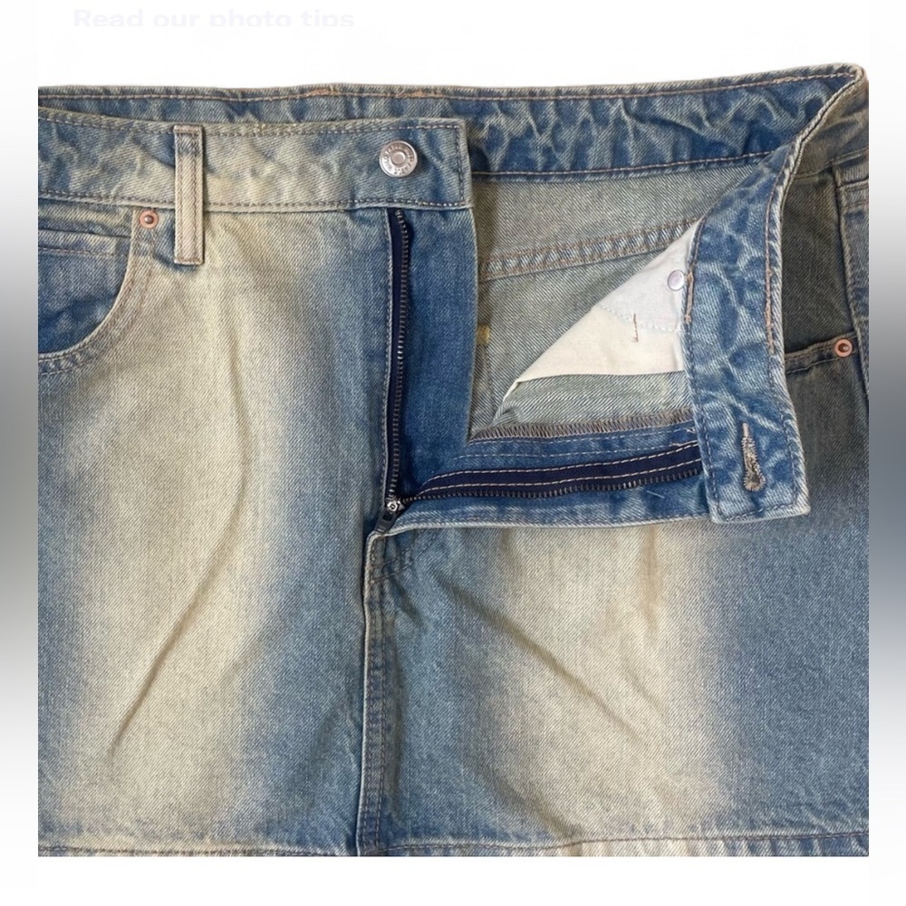Wild Fable Woman’s Color washed Micro-mini Jean Skirt Size 10 *FREE IF BUNDLED